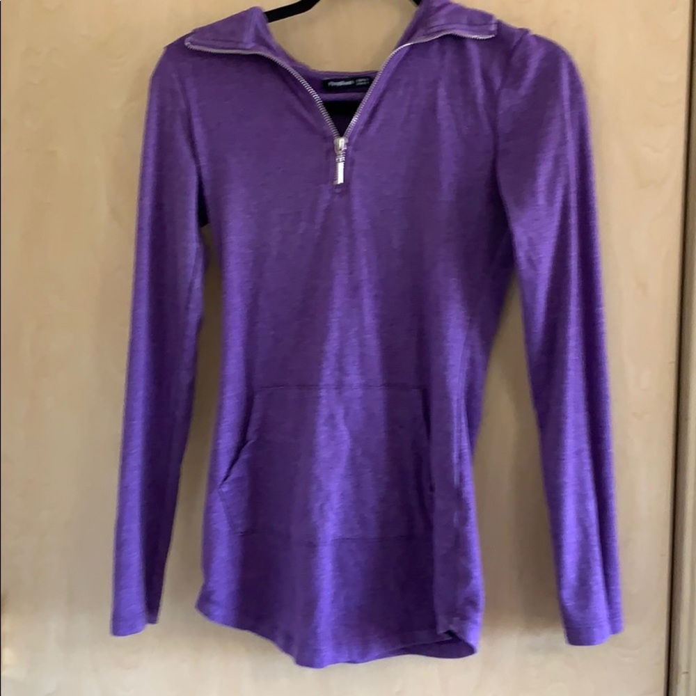 Purple half-zip